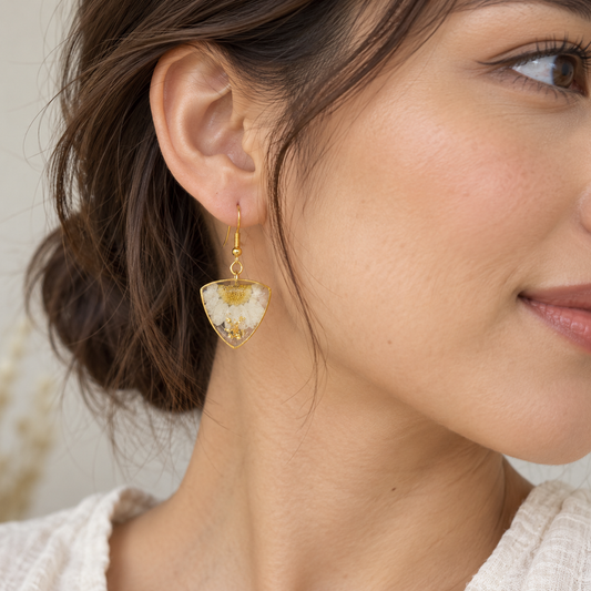Boucles d’oreilles Demi Marguerite