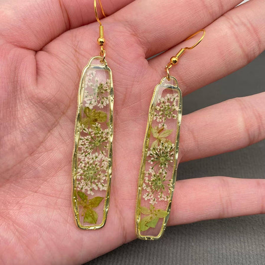 Boucles d’oreilles longues Carotte sauvage