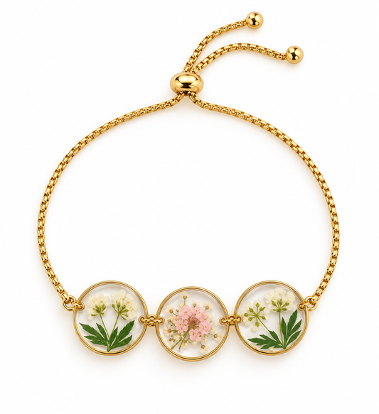 Bracelet fleuri Jardin tendre