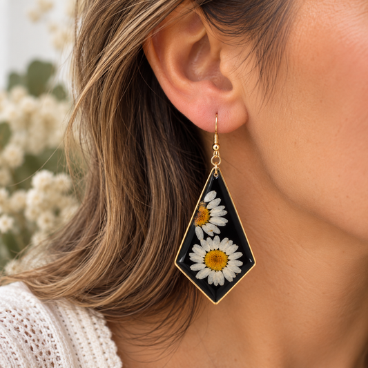 Boucles d’oreilles Marguerites Graphiques