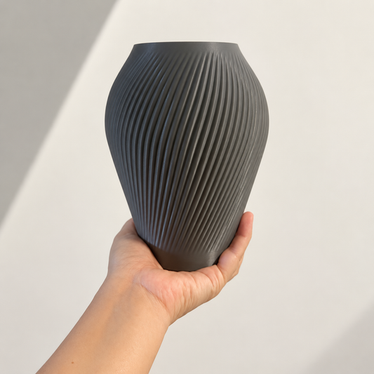 ANTIQUE Vase étanche d'origine végétale Vert Grisé