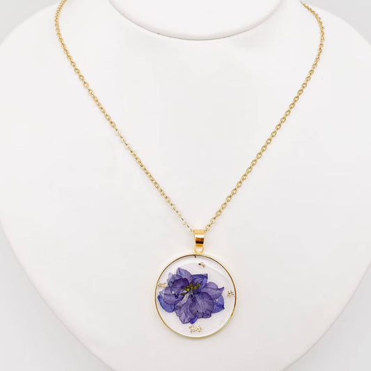 Collier Délicat Delphinium