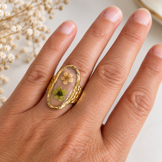 Bague florale Duo sauvage