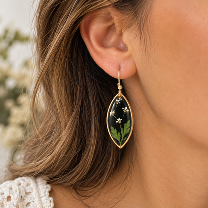 Boucles d’oreilles Nuit fleurie