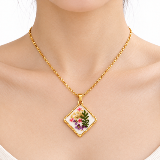 Collier Herbier Précieux Coloré