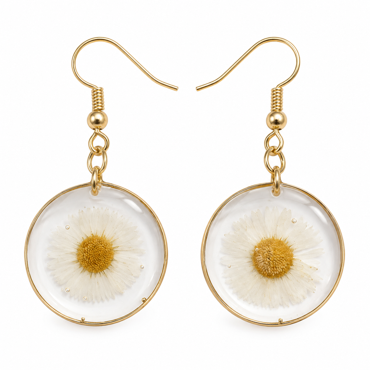 Boucles d’oreilles  Éclat de marguerite
