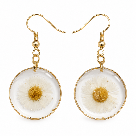 Boucles d’oreilles  Éclat de marguerite