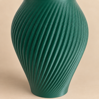 ANTIQUE Vase étanche d'origine végétale Vert Foret