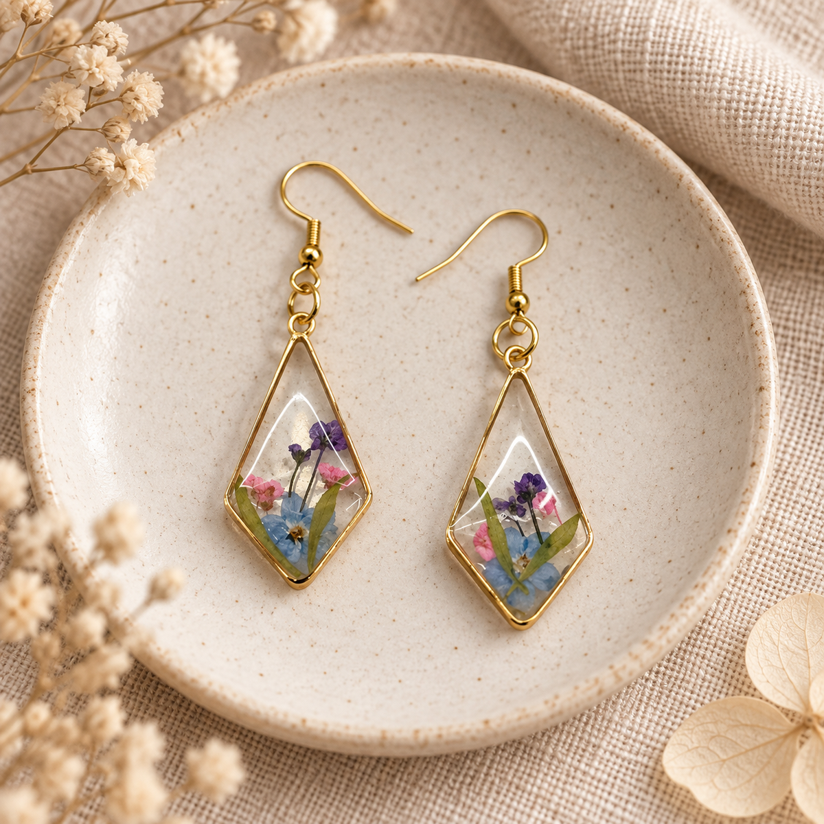 Boucles d’oreilles Jardin secret