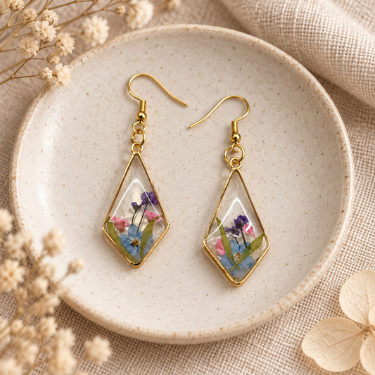 Boucles d’oreilles Jardin secret