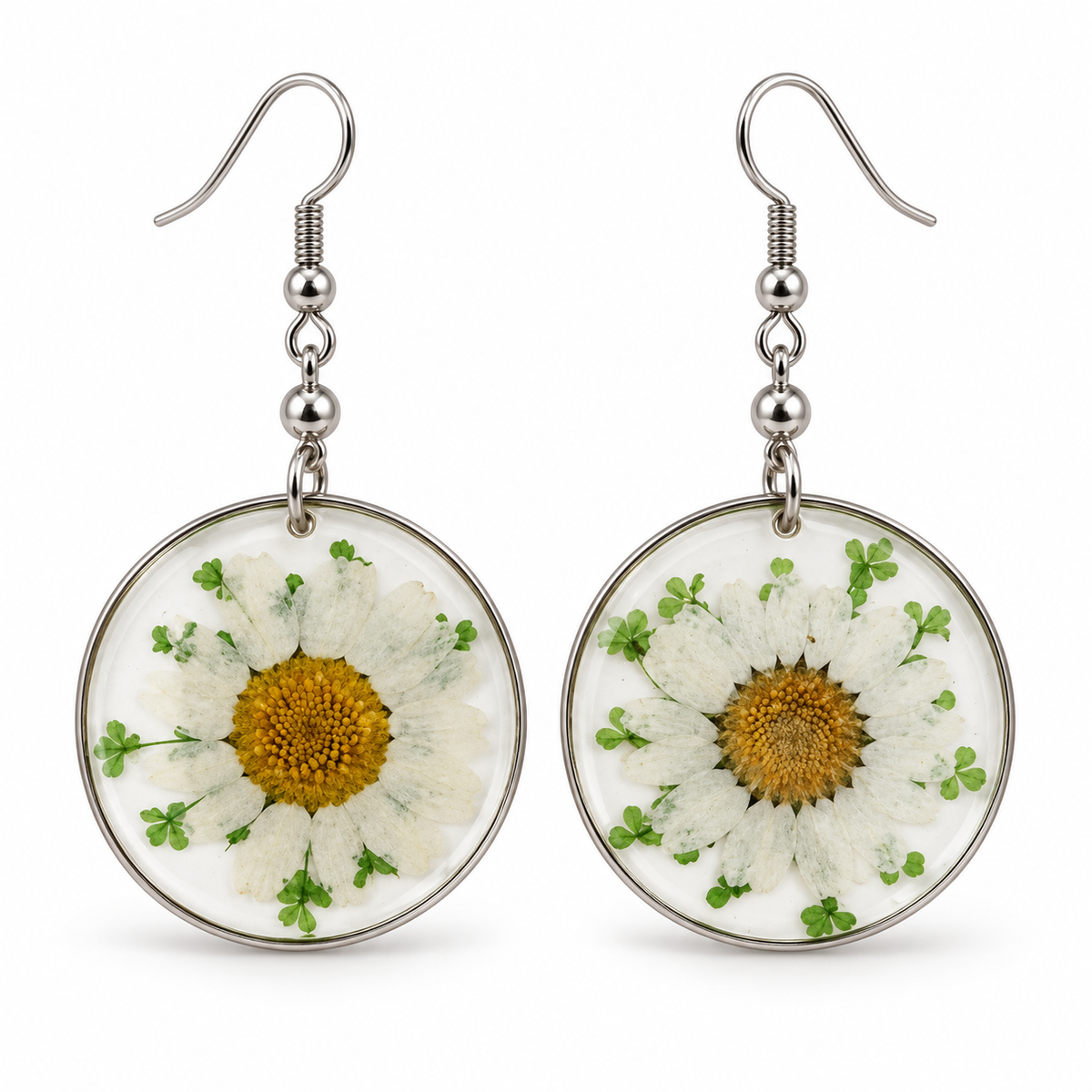 Boucles d’oreilles Marguerite tendre