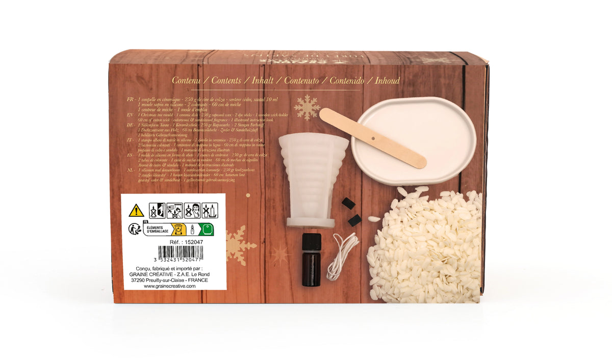Kit DIY bougies Forêt de sapins