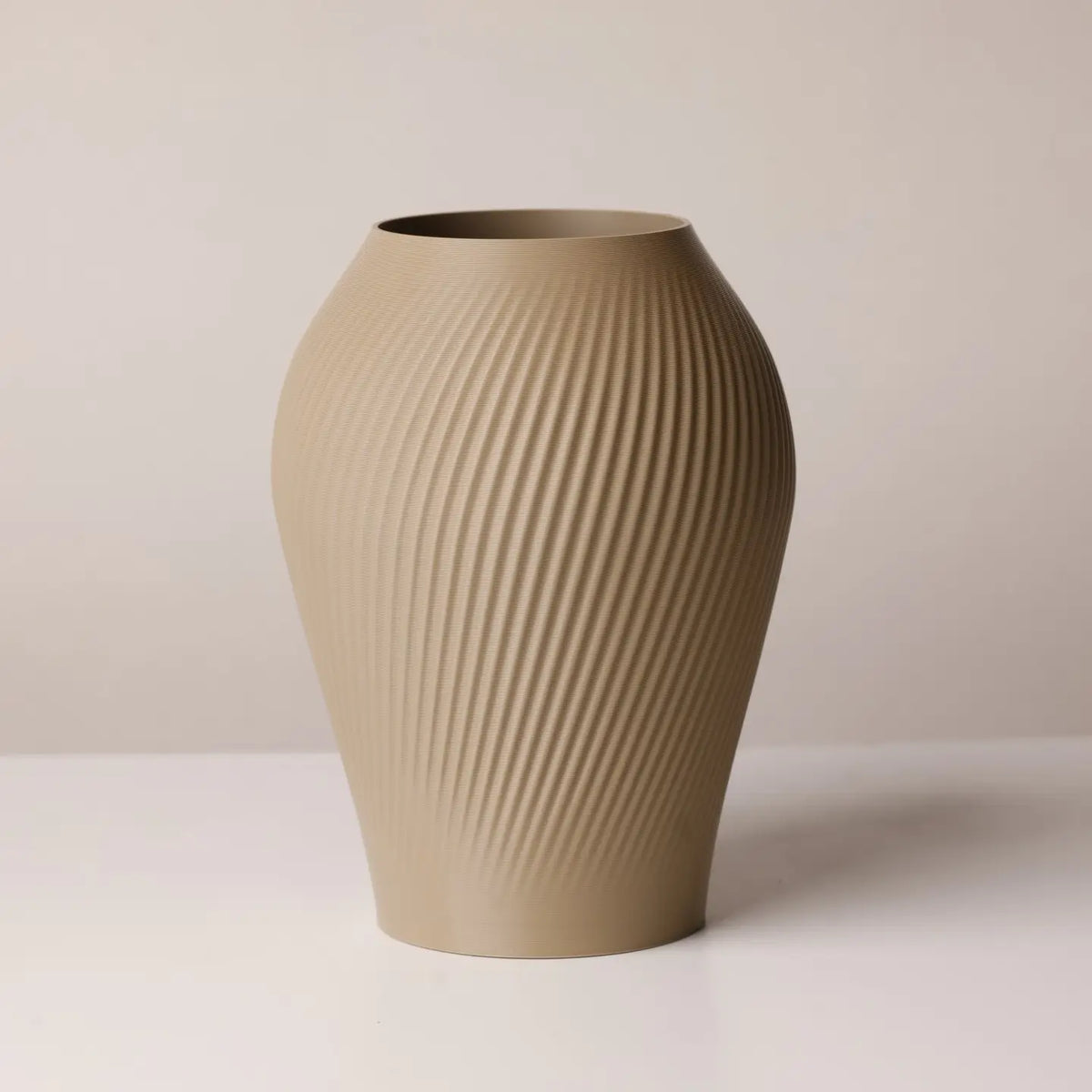 ANTIQUE Vase étanche d'origine végétale Beige