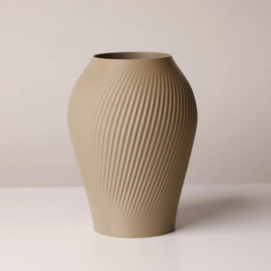 ANTIQUE Vase étanche d'origine végétale Beige