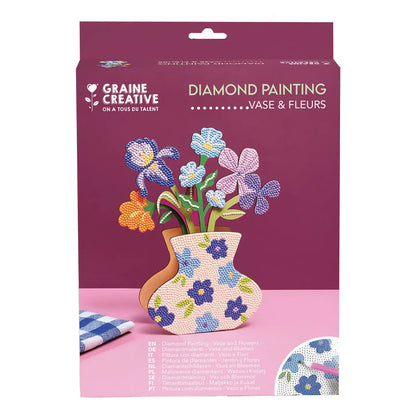 Kit Vase et fleurs bleues