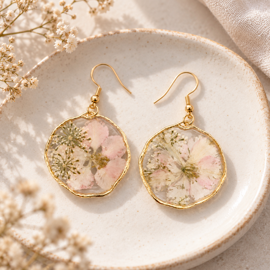 Boucles d’oreilles Rosée de reine