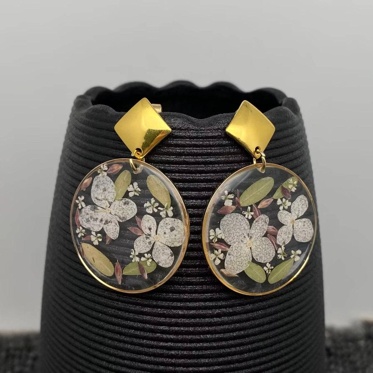 Boucles d’oreilles Éclat d’hortensia