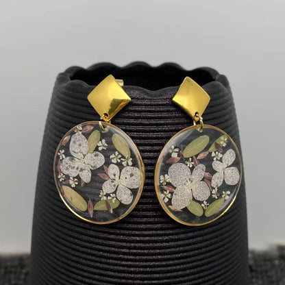 Boucles d’oreilles Éclat d’hortensia