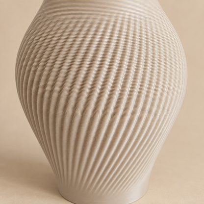 ANTIQUE Vase étanche d'origine végétale Beige