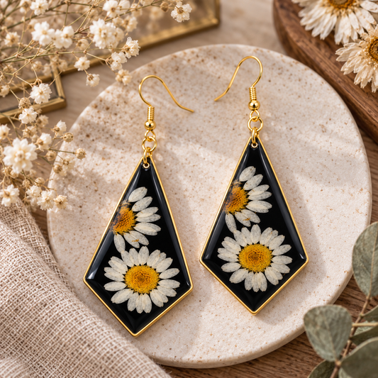 Boucles d’oreilles Marguerites Graphiques