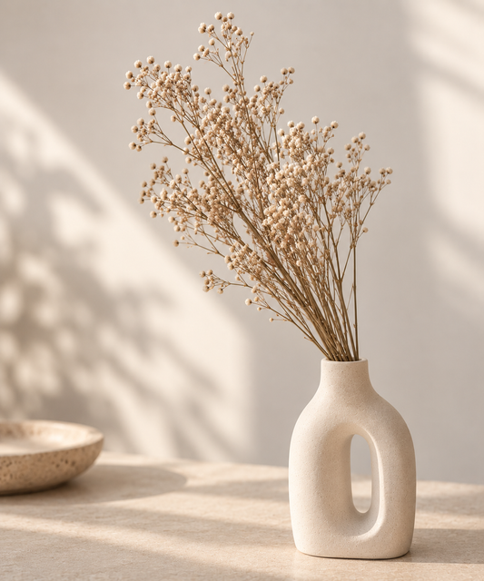 Bouquet de gypsophile séché Blanc