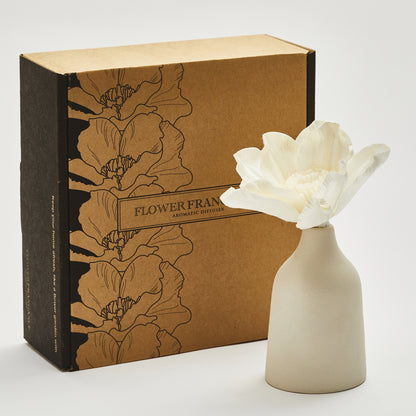 Vase diffuseur de parfum Mana Crème
