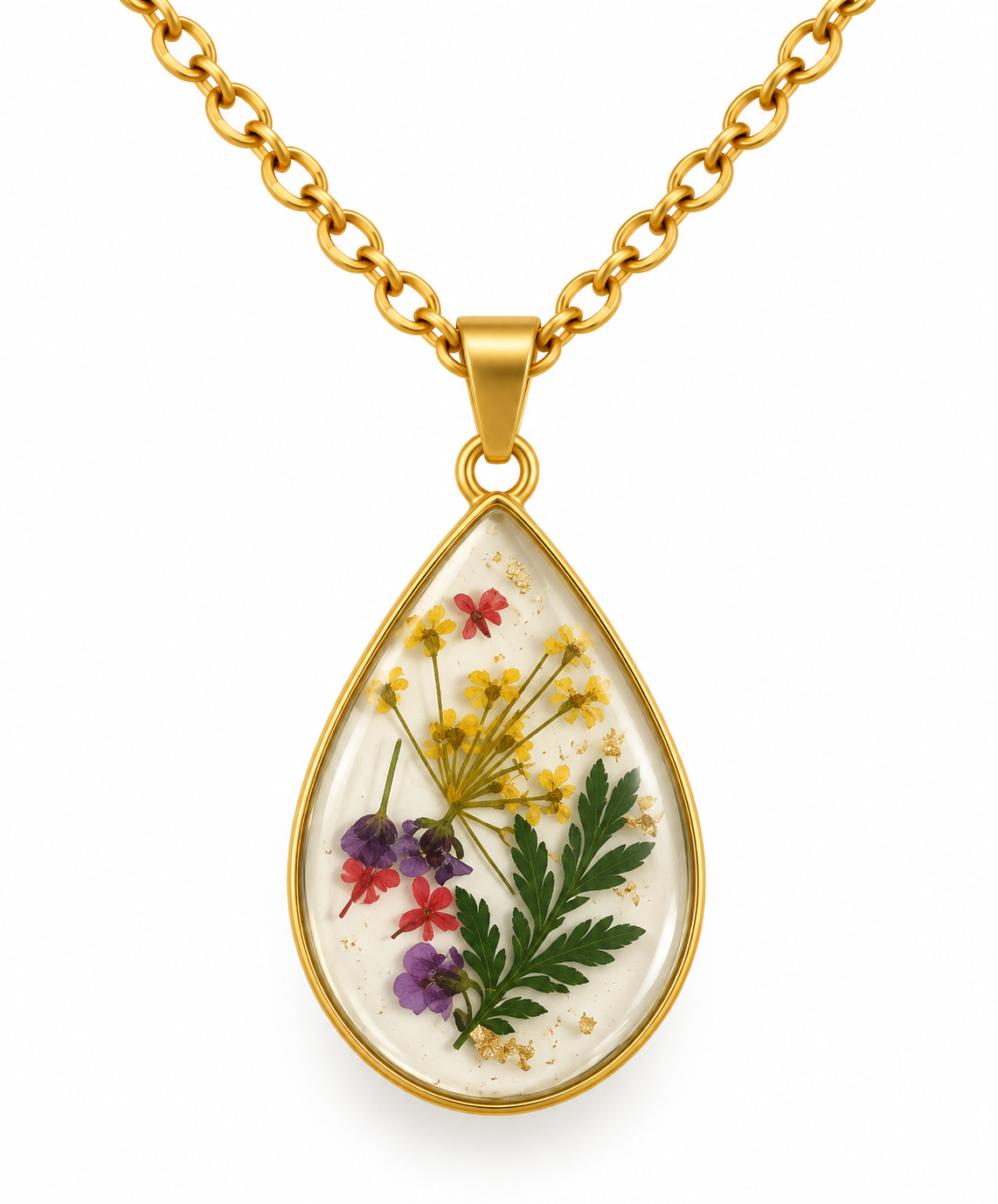 Collier Goutte Florale