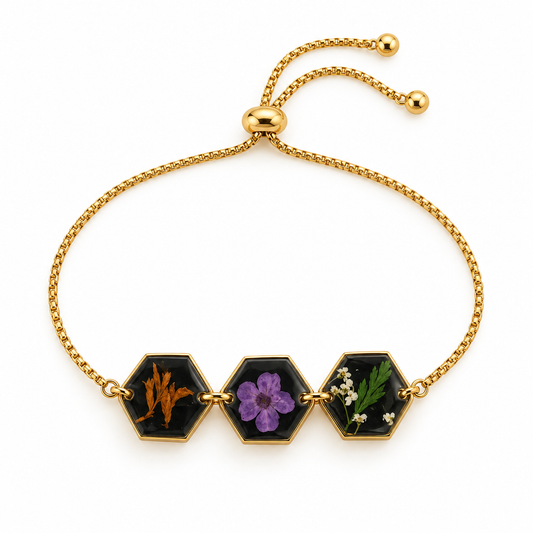 Bracelet fleuri Nuit florale