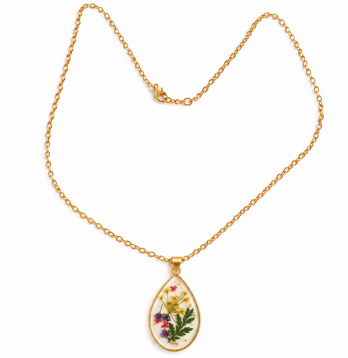 Collier Goutte Florale