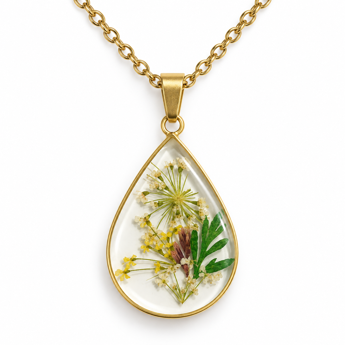 Collier Goutte Florale