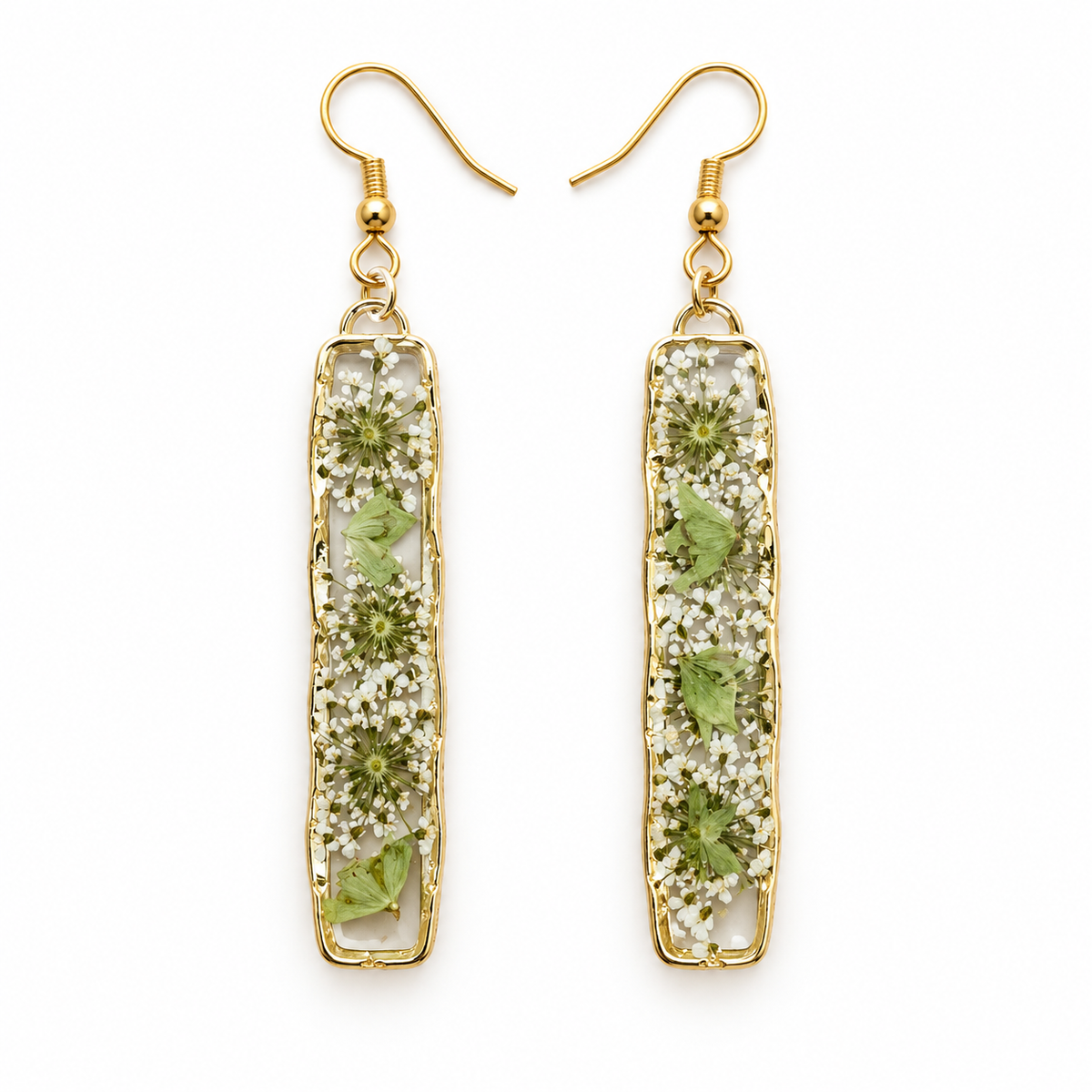 Boucles d’oreilles longues Carotte sauvage