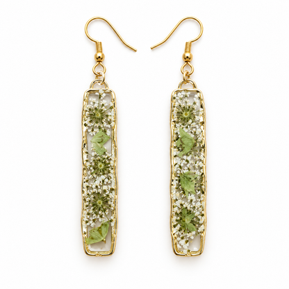 Boucles d’oreilles longues Carotte sauvage