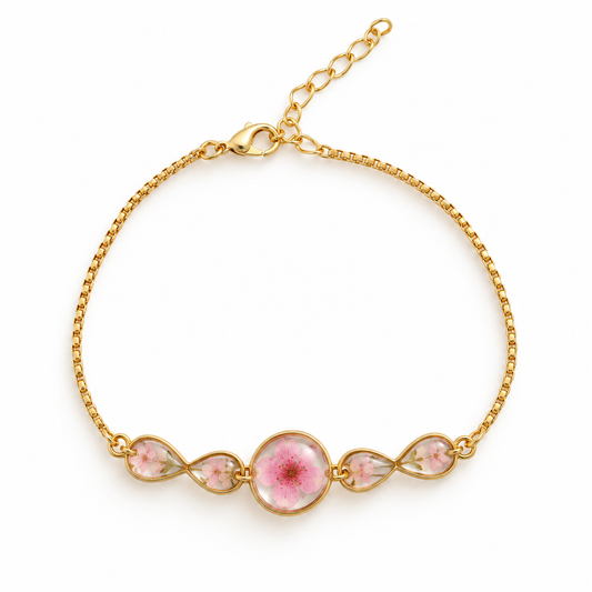 Bracelet fleuri Rosée de fleurs