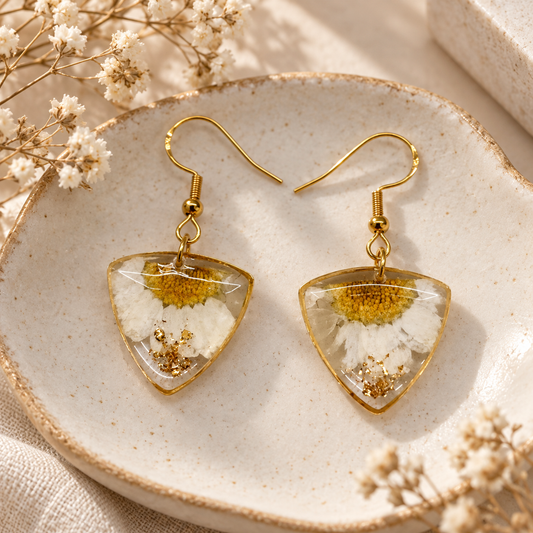 Boucles d’oreilles Demi Marguerite