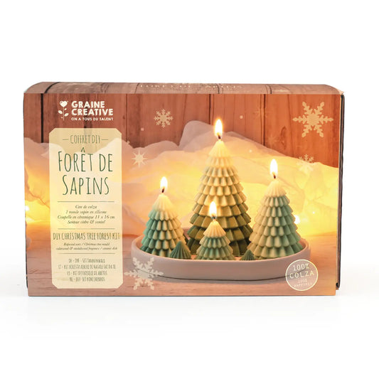 Kit DIY bougies Forêt de sapins