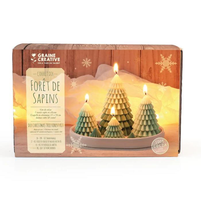 Kit DIY bougies Forêt de sapins