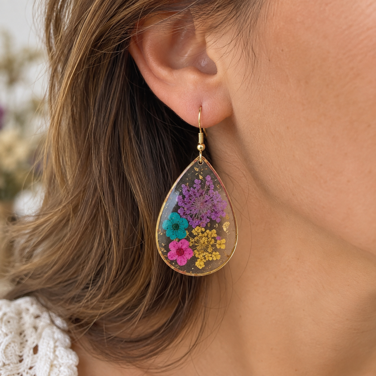 Boucles d’oreilles Éclat fleuri