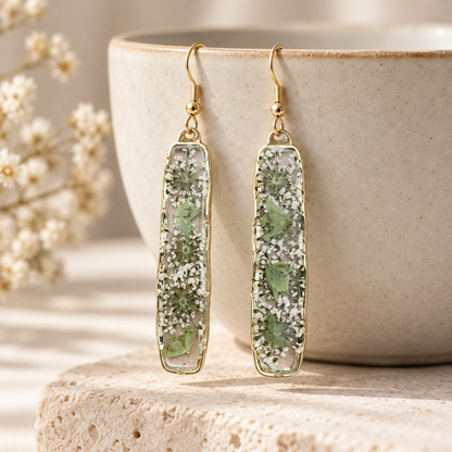 Boucles d’oreilles longues Carotte sauvage