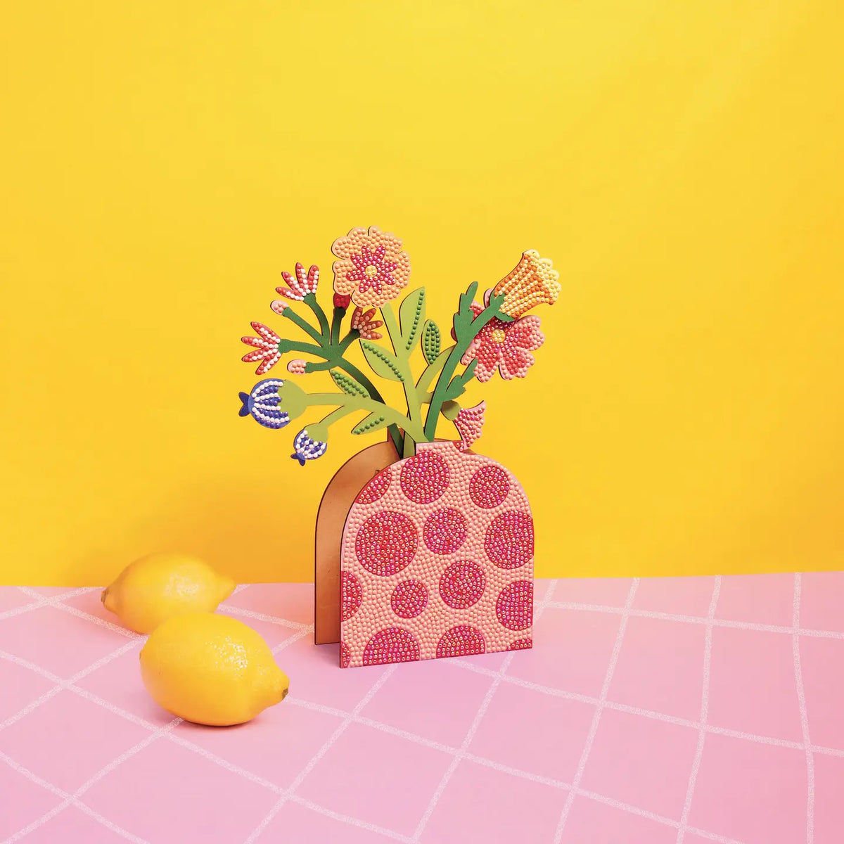Kit Vase et fleurs rouges