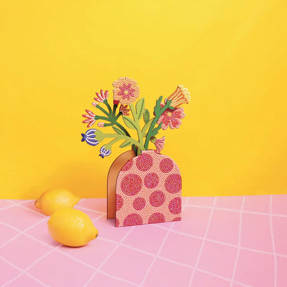 Kit Vase et fleurs rouges