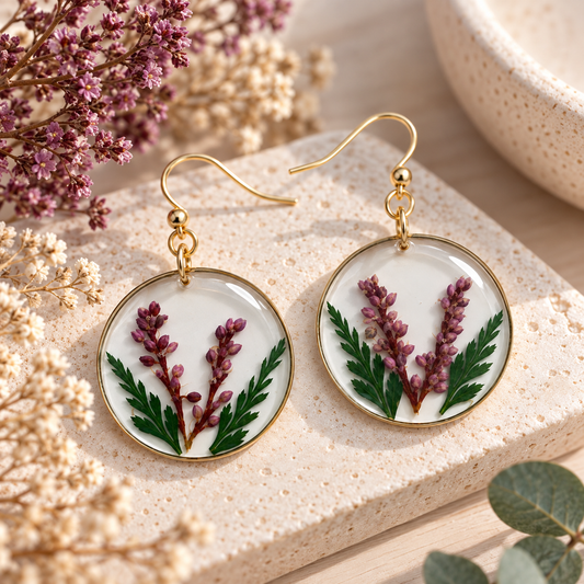 Boucles d’oreilles Persicaire d’Orient