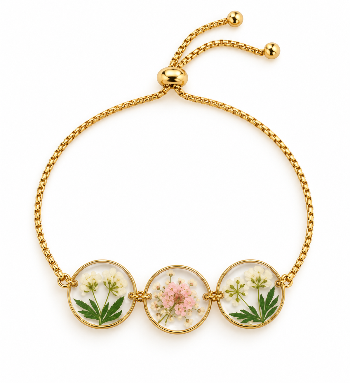 Bracelet fleuri Jardin tendre