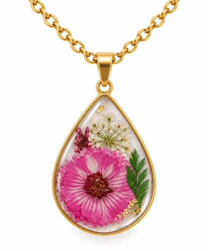 Collier Goutte Florale