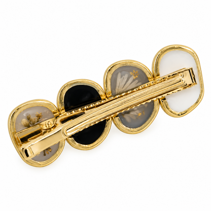 Barrette florale Herbier d’ombre