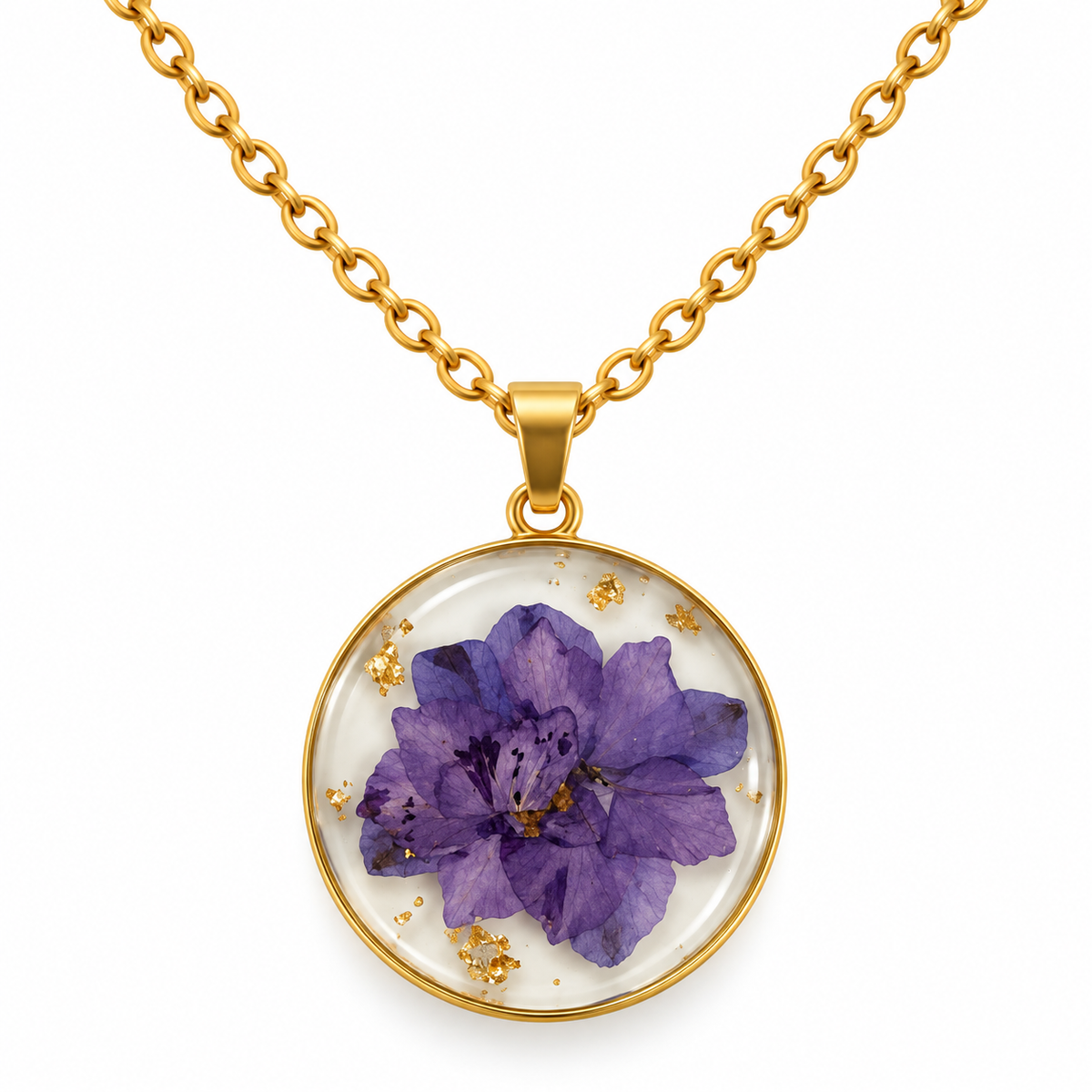 Collier Délicat Delphinium