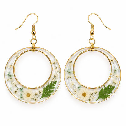 Boucles d’oreilles Couronne végétale