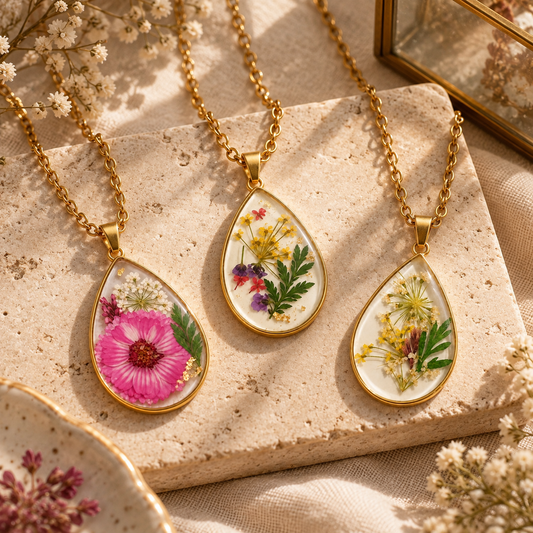 Collier Goutte Florale