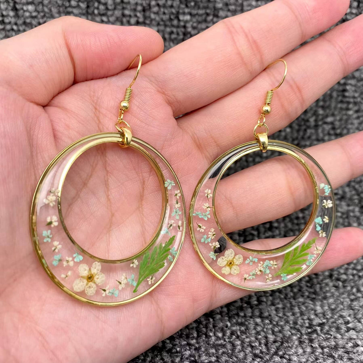 Boucles d’oreilles Couronne végétale
