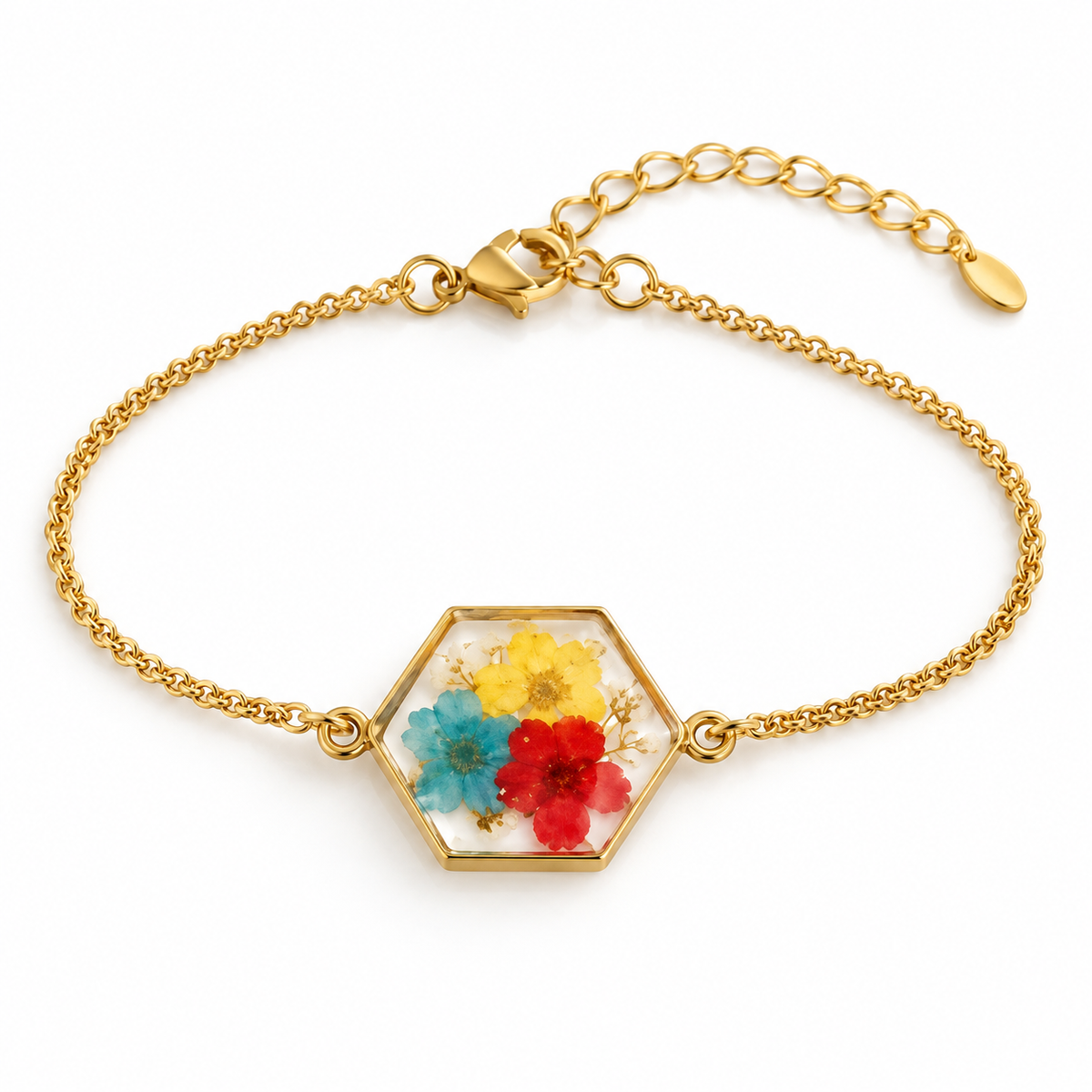 Bracelet fleuri Jardin coloré