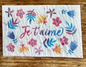 Je t'aime! Mini carte à planter